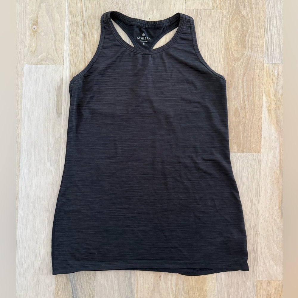Athleta Black Racerback Tank Top